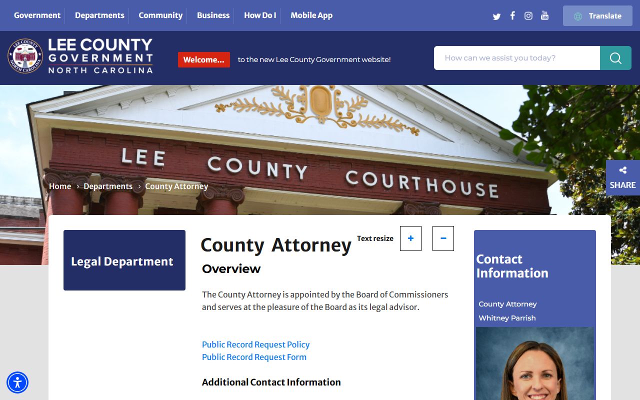 Lee County inmate records public record request route